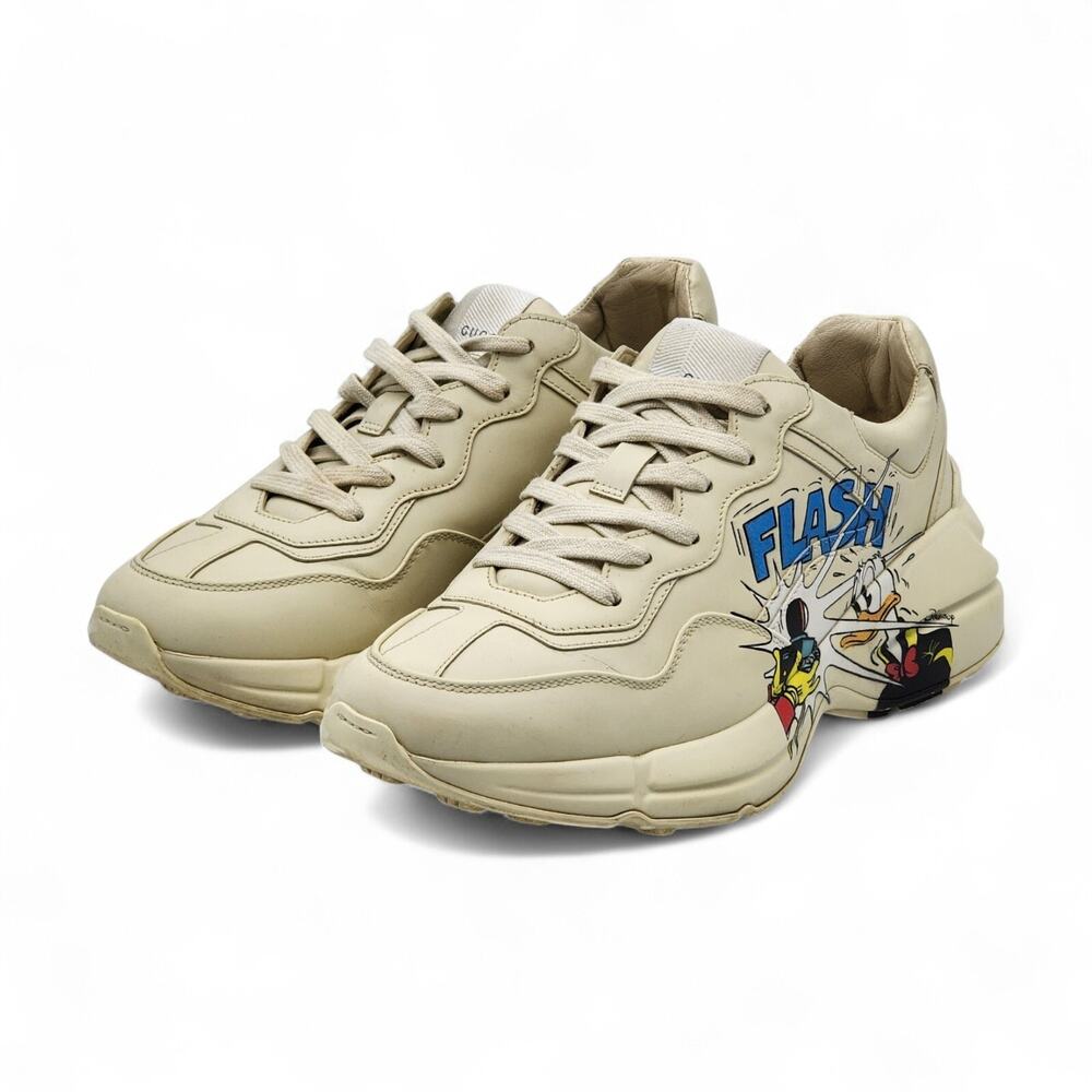Gucci x Disney Rhyton Donald Duck Flash Women's Sneakers EU 39 US 9 - preowned - Picture 4 of 13